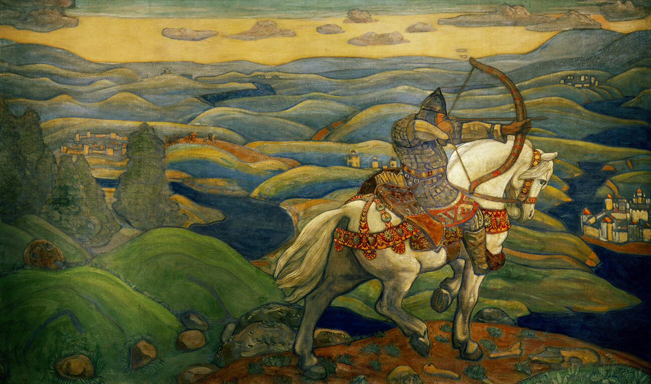 'Ilya Múromets' / Nikolái Roerich / Pintura 1910