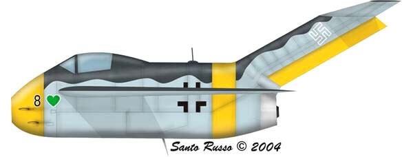 Representación artística del Focke-Wulf Ta 183