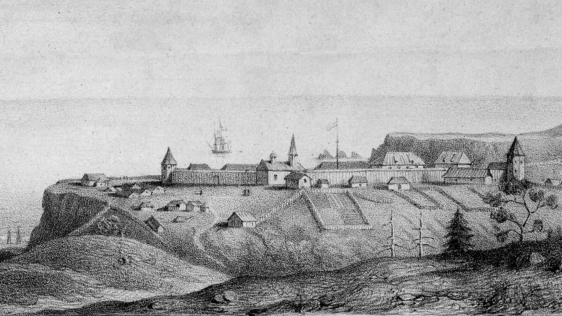 Fortaleza Ross en 1828.