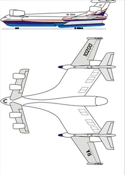 Be-2500 ‘Neptuno’, el ekranoplano gigante que nunca fue (Fotos)