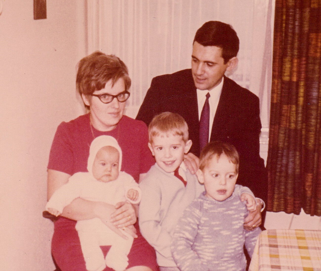 Alexander Kahl (a boy on the right) and his family, 1968