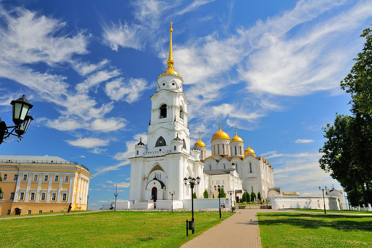 Catedral de la Dormición (Catedral de la Asunción) en Vladímir, Rusia. Patrimonio de la Humanidad de la Unesco.