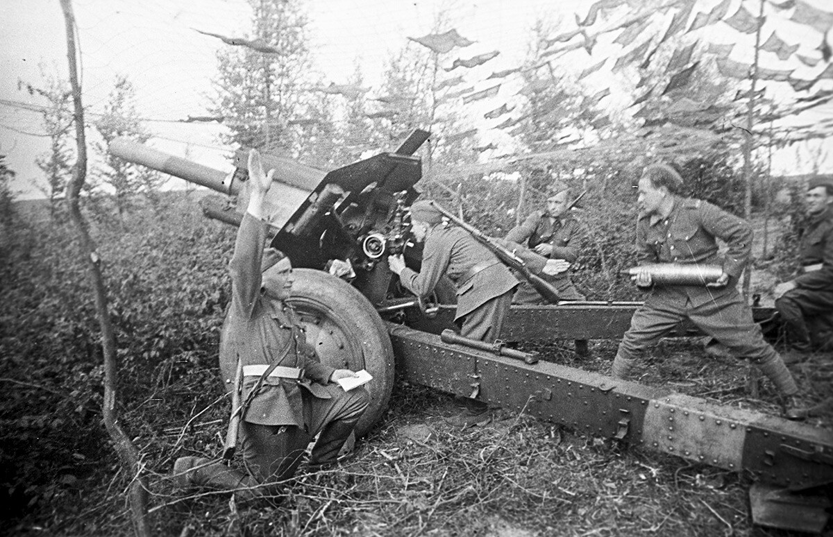 At the positions of the 1st Czechoslovak Army Corps.