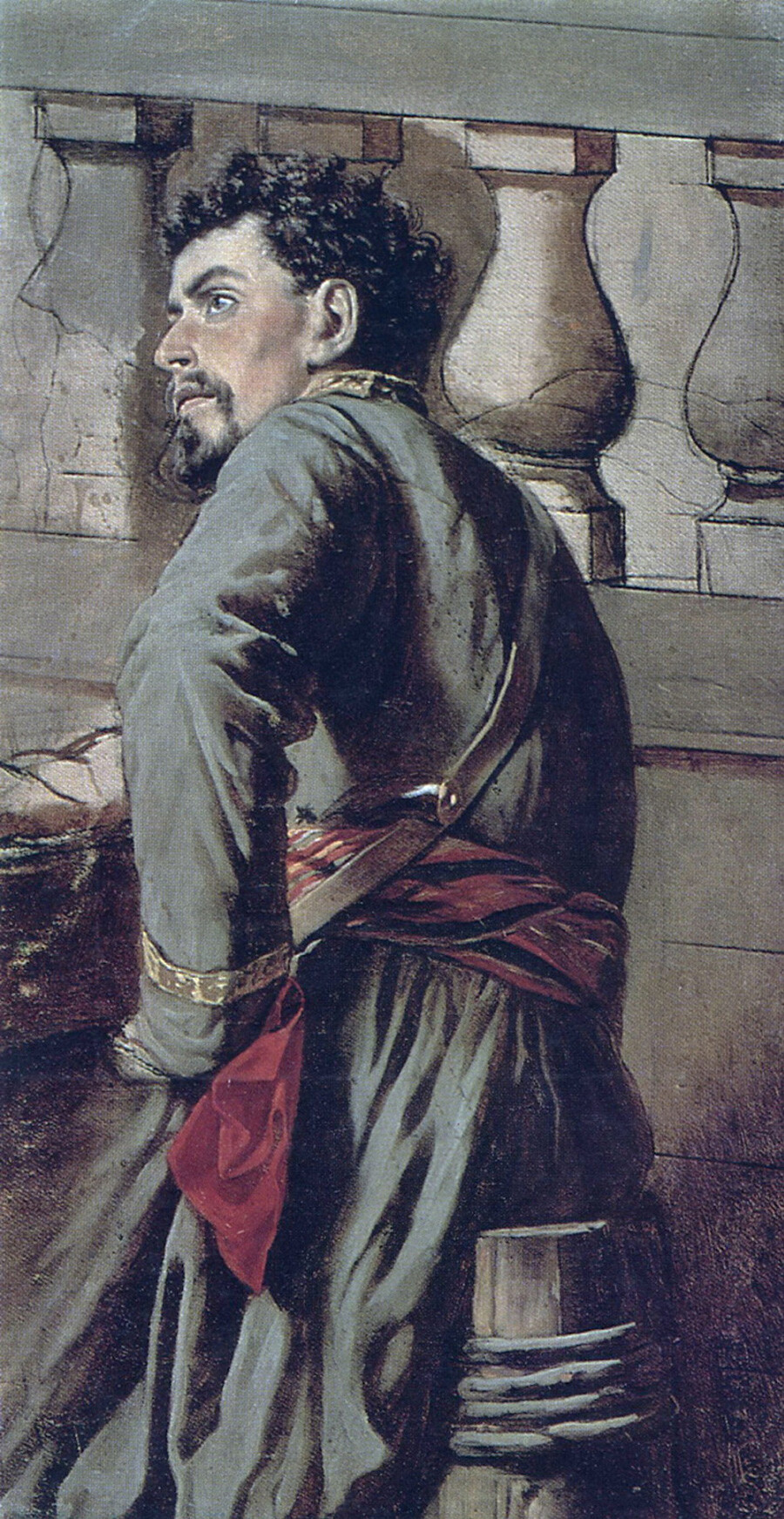 Vassili Perov. Un cosaque

