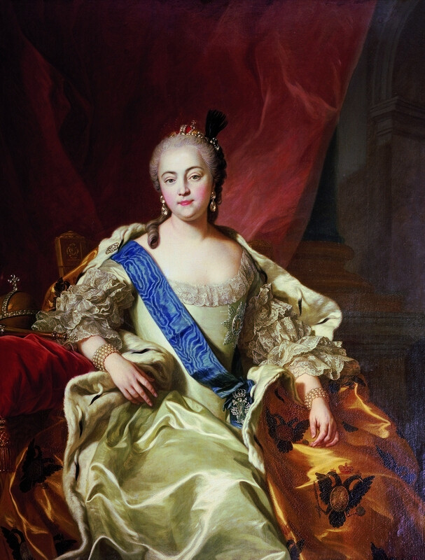 Portrait de l’impératrice Élisabeth Petrovna par Carle Vanloo, 1760
