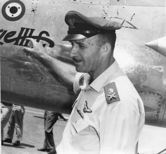 Mordechai Hod, comandante de la Fuerza Aérea Israelí durante la Guerra de Desgaste