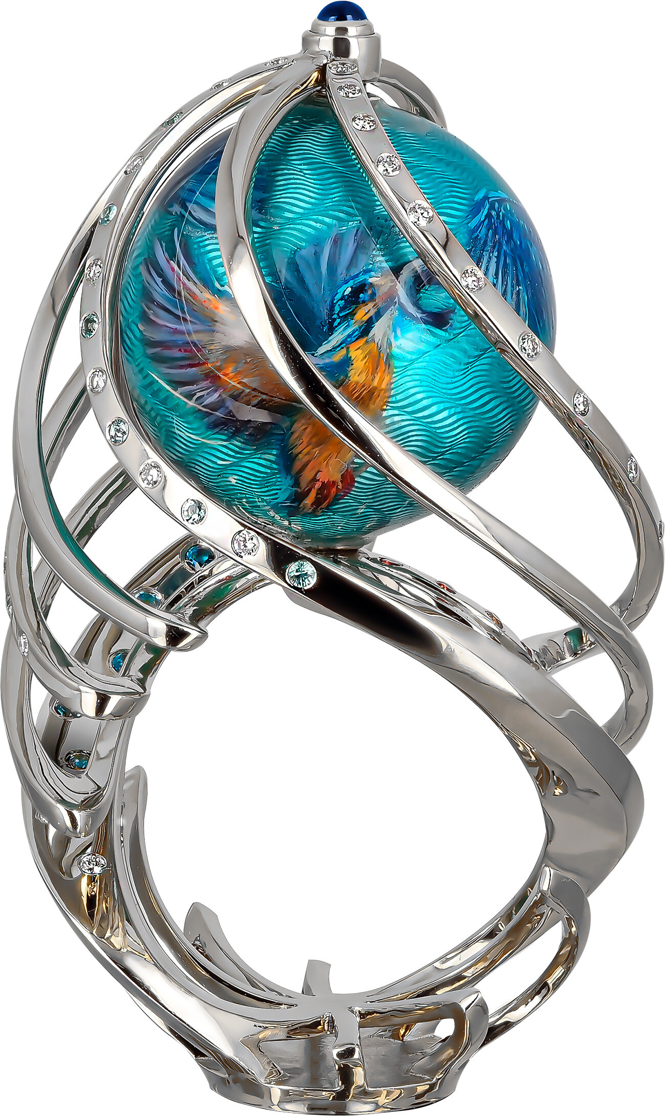 Bague « Martin-pêcheur » - V. Sinelnikova, A. Lavlinski. Studio de joaillerie RALEX