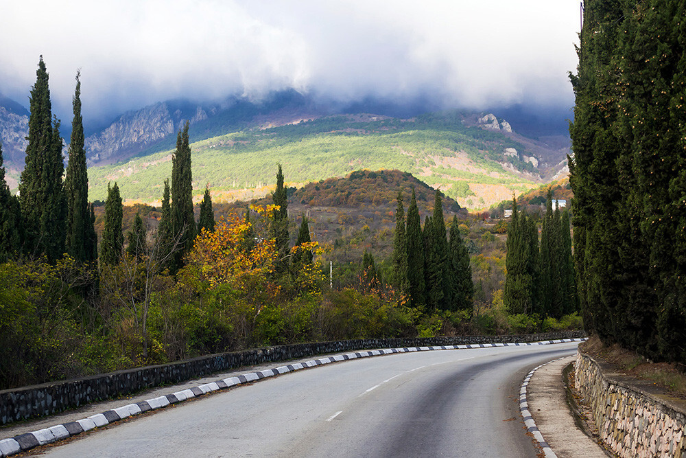 Una vista de la ruta de trolebuses más larga del mundo