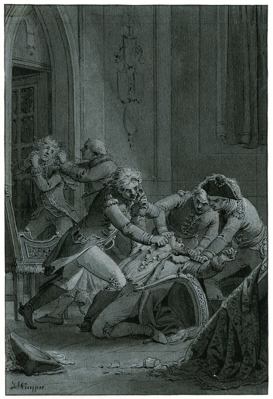 The assassination of tsar Paul I of Russia in 1801.