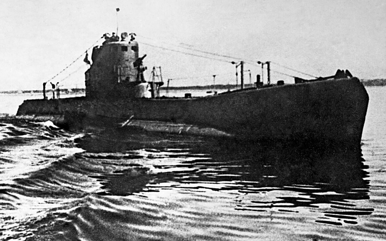 Submarino Shchuka durante la Segunda Guerra Mundial. 