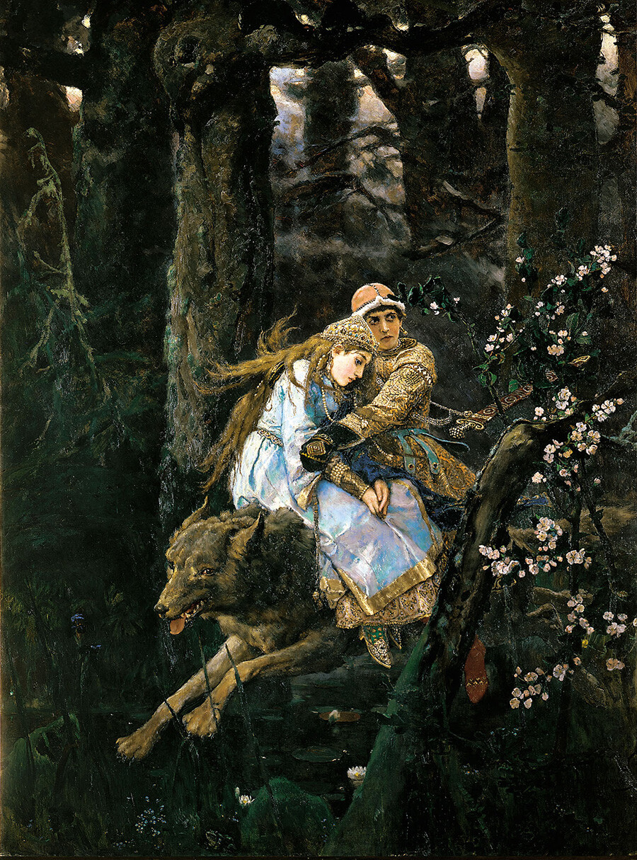 Viktor Vasnetsov. Ivan Zarevitch on the grey Wolf, 1889