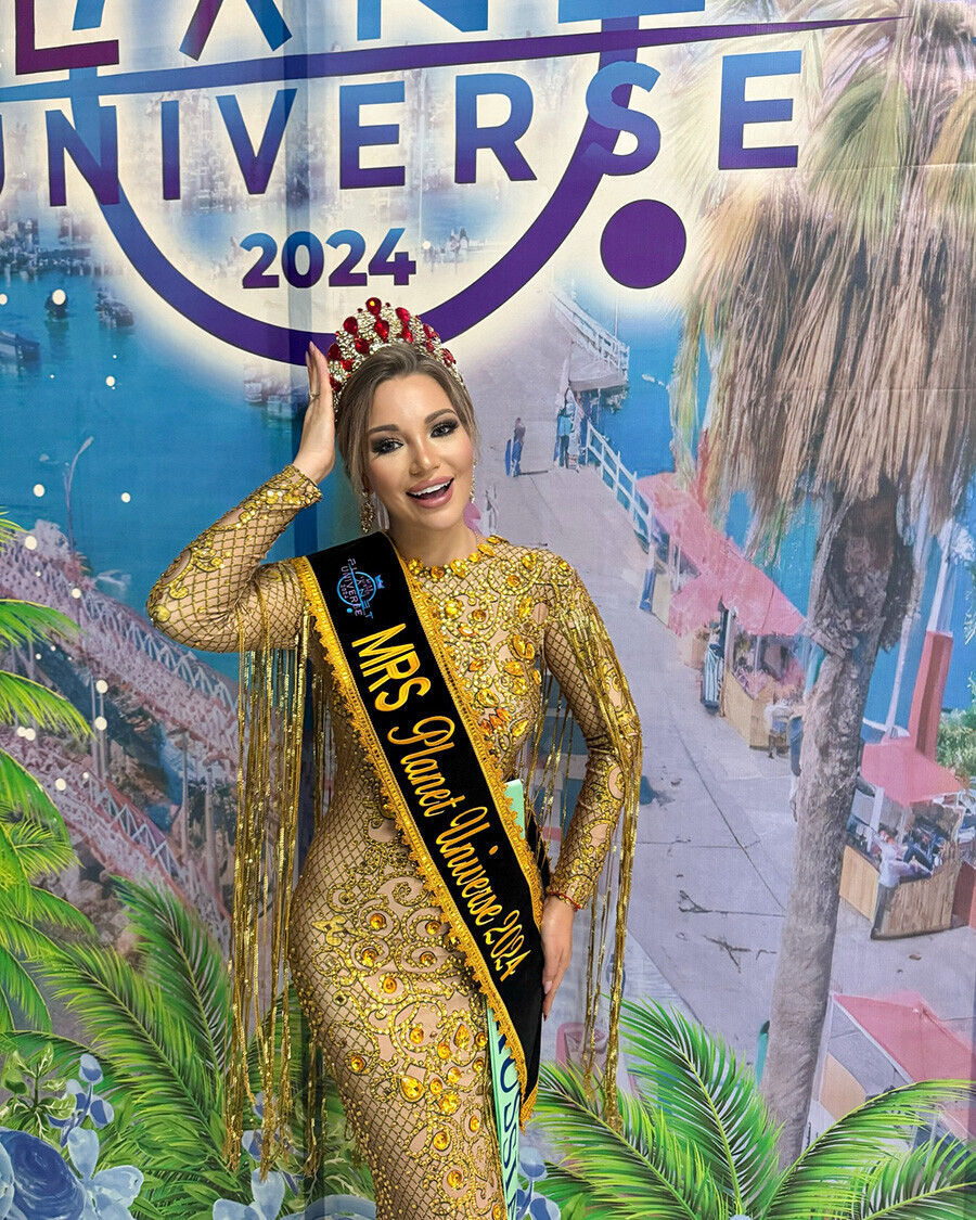 Russa vence o concurso Mrs. Planet Universe 2024 no Peru