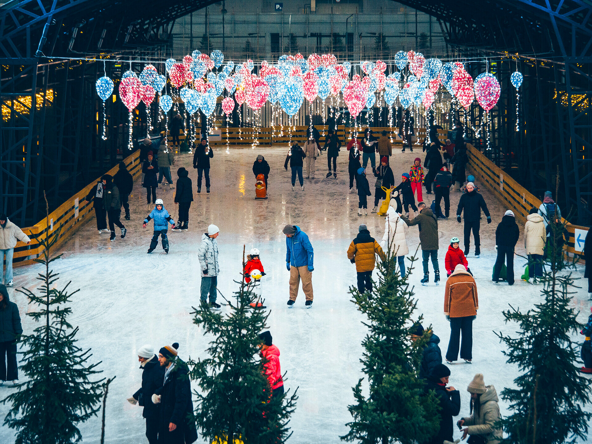 The ice rink in St. Petersburg.