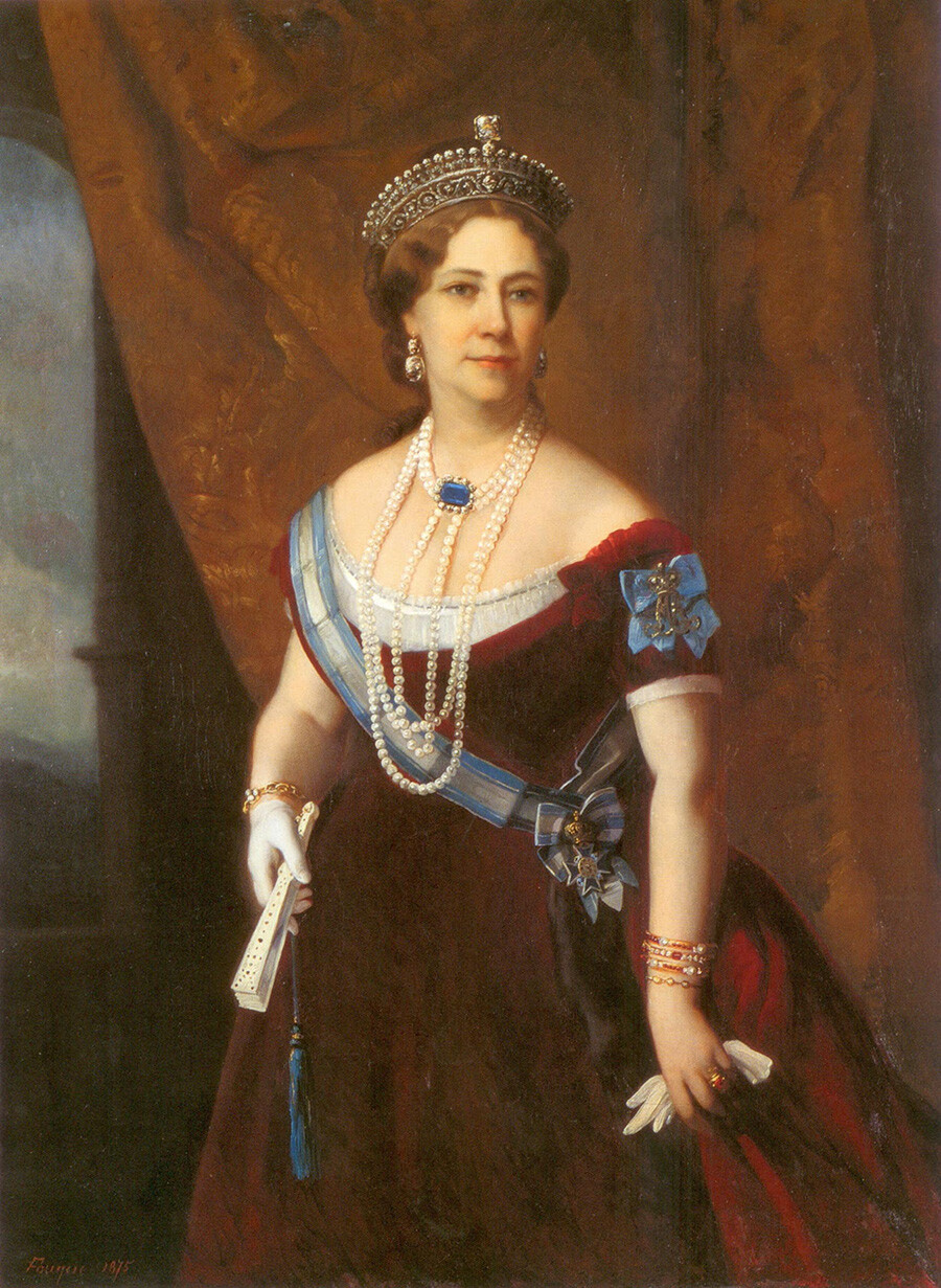 Retrato de 1875 da princesa Tatiana Aleksandrovna Iussúpova com brincos