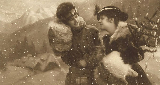 A Christmas postcard, 1910s.