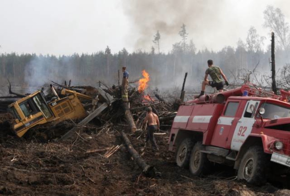 Sustained heat, reaching over 100 (Farenheight) degrees - never before endured in 130 years of record keeping - sparked more than 26,000 wildfires, including scores around Moscow where peat bogs, long ago drained by the Soviets to fuel power plants, caught fire and created the thick smoke that shrouded the capital.