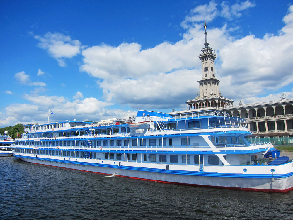 Moscow's North River Terminal is the starting point for cruises on the Volga.