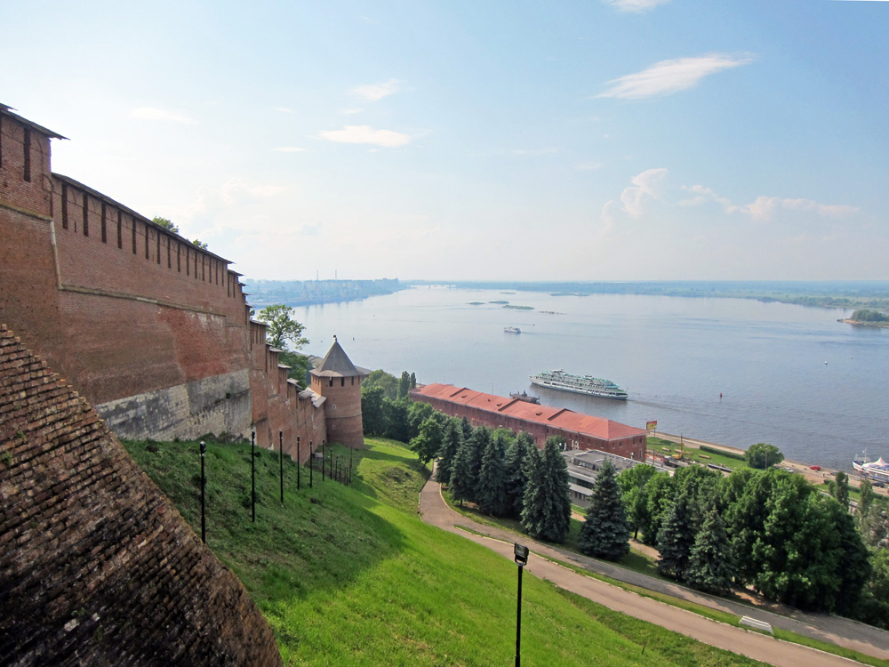 Nizhny Novgorod is situated where the Oka and Volga rivers converge.