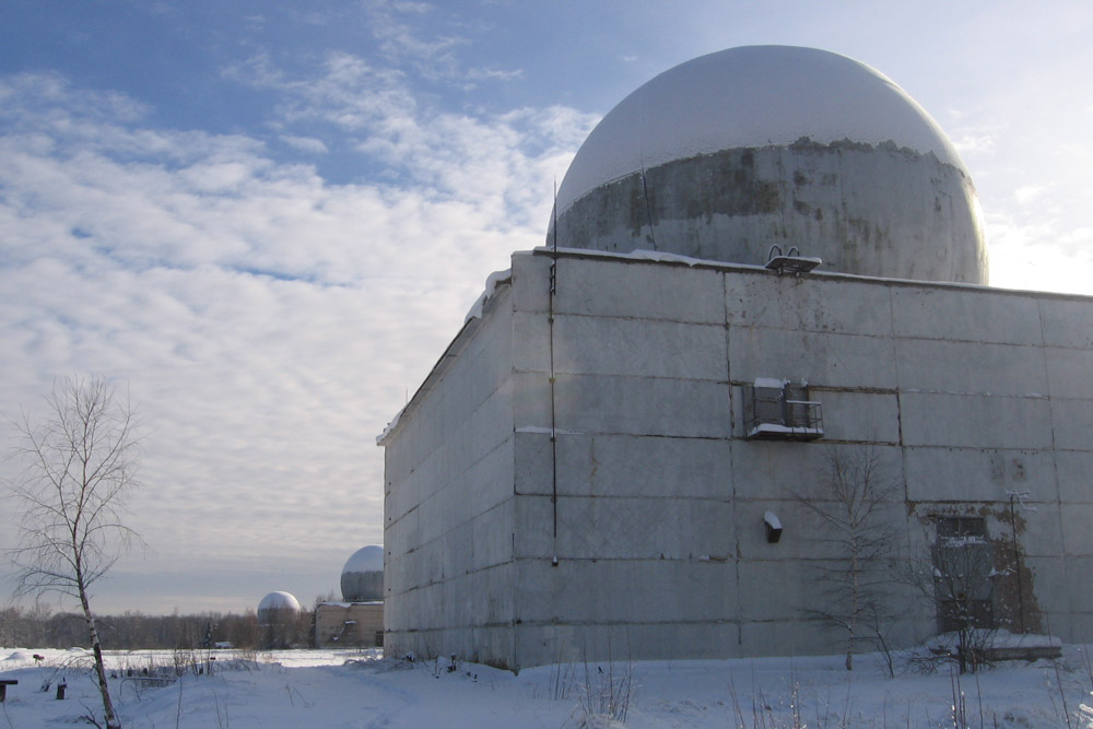 These balls housed radars designed to protect Moscow from enemy missiles. Some of them are abandoned, while others are now the site of small machine-building or wood-sawing plants, etc.