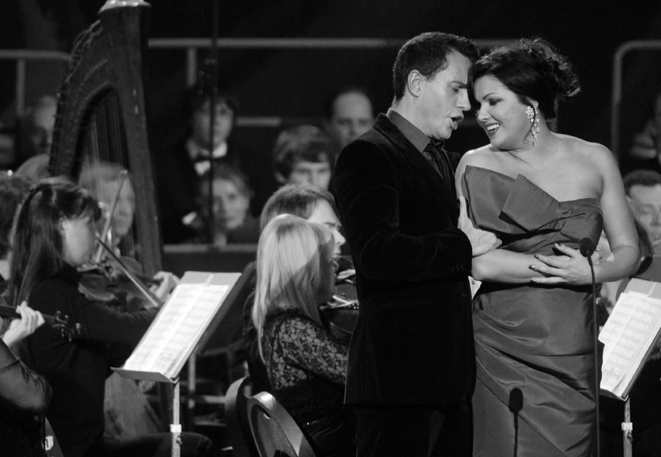 Erwin Schrott & Anna Netrebko // Anna is a Russian operatic soprano. Netrebko was born in Krasnodar in a family of Kuban Cossack background. She was identified by the journal Musical America as &quot;a genuine superstar for the 21st century&quot; and was named &#039;Musician of the Year&#039; for 2008. In 2008 Netrebko announced that she and her fiancé, Uruguayan baritone Erwin Schrott, had married, but their wedding has actually never taken place. But who cares if they are in love?
