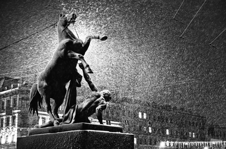 La Chute de neige, Saint-Pétersbourg