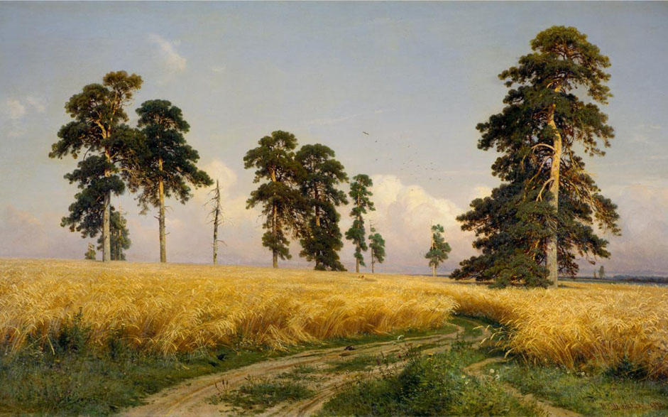 In some works, the artist achieves a high poetic abstraction, without ever neglecting to convey a minute level of detail. For the 1870s, an example thereof was “Rye” (1878). The title &quot;Rye&quot; expresses to a certain extent the essence of the rendering, in which everything is sagaciously simple, yet profound. // &quot;Rye&quot;, 1878