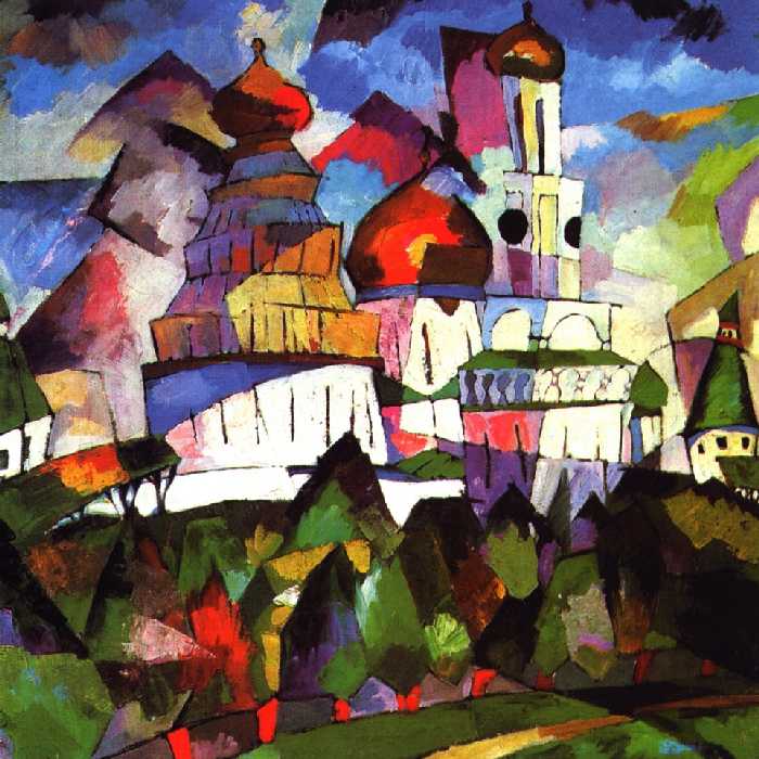 Russian painter Aristarkh Lentulov was born on March 14, 1882, near Penza into the family of a priest. As one of the initiators of the Jack of Diamonds group (1910), which also included Vassily Kandinsky, Petr Konchalovsky, Kazimir Malevich, and others, he represented its "naive" and "national" wing. At the same time, he was the most consistent of the Cubo-Futurists. // "Churches. New Jerusalem", 1917
