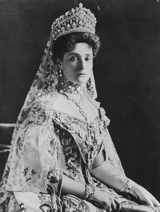 Empress Alexandra Fedorovna (aged 46 on the day she was shot) // “Tall, with thick golden hair down to her knees, she was constantly blushing with shyness, like a young girl; her eyes, huge and profound, came alive when she was in conversation, and they laughed. At home she was known as Zippu, and her husband always called her Sunny.” (From the memoirs of A. Vyrubova, lady in waiting to the tsarina)