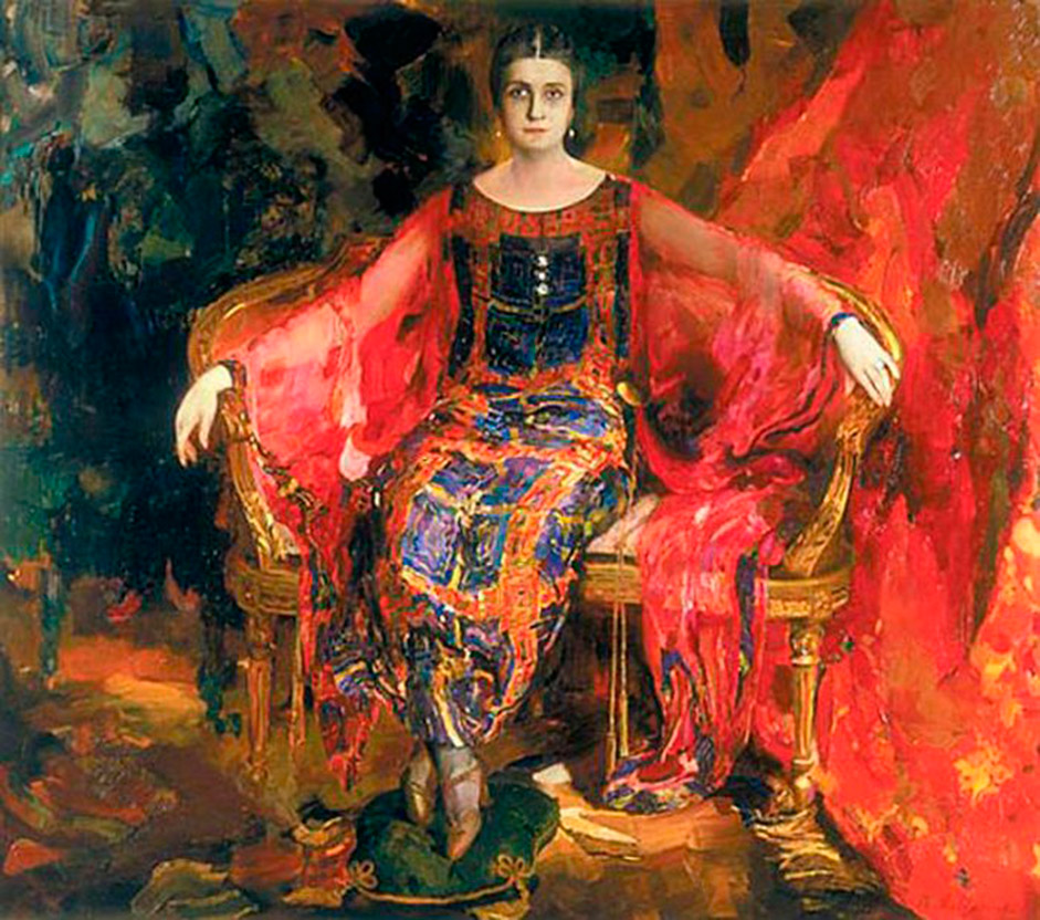 1922年に、マリャービンはパリに移住し、そこのシャルペンティエ画廊で1924年に開かれた彼の作品の展示会は、たいへん な成功を収めた。ロシアの題材を扱った作品のほかにも、彼は風景画や肖像画を描いた。彼の筆になる最も有名な肖像画は、バレリーナのアレクサンドラ・バラショーワ（1924年）だ。