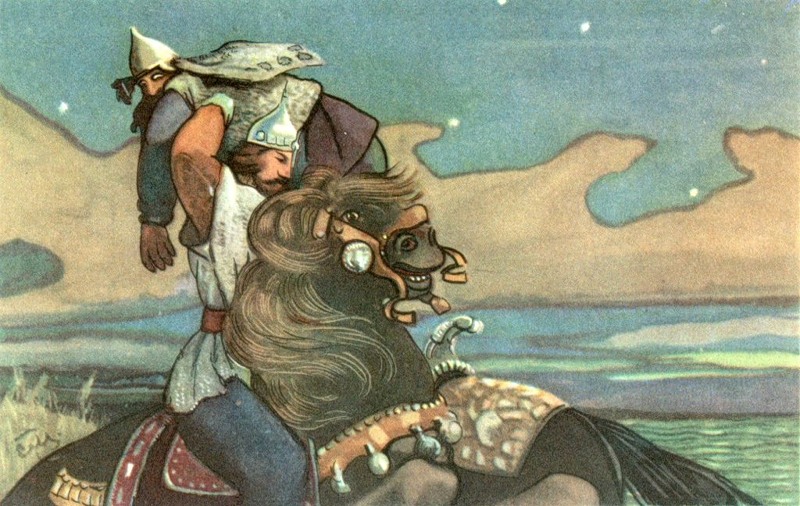 Les plus grands succès de Malioutine à cette époque - en particulier à la fin des années 1890 - sont liés à l'illustration d'ouvrages littéraires ("L’Histoire du Tsar Saltan", "Ruslan et Ludmila", et d'autres œuvres d'Alexandre Pouchkine).