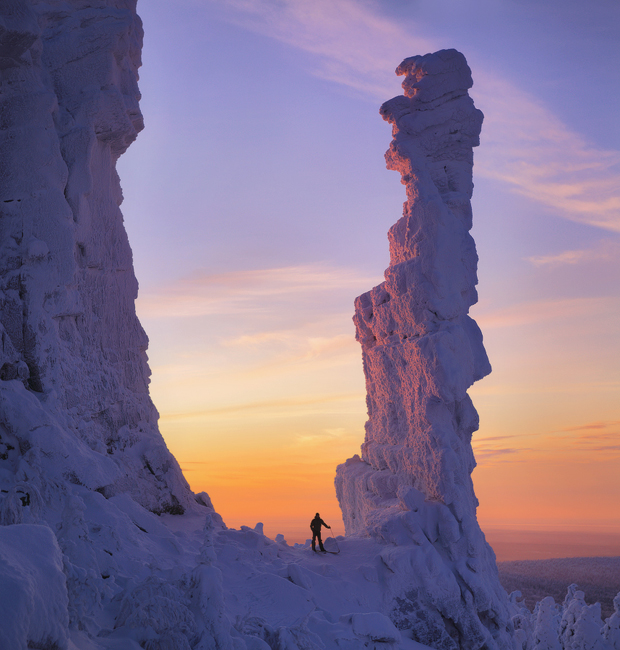 Skratka, zima v gorovju Ural je za tiste, ki ljubite skrivnosti in ekstremne športe.