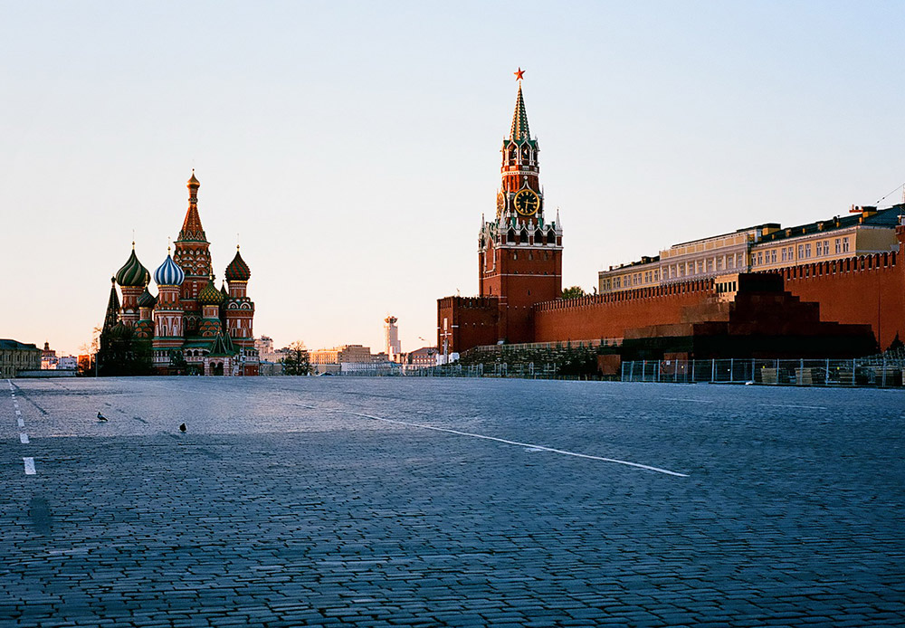 Crveni trg, pogled na Kremlj i Hram Vasilija Blaženog
