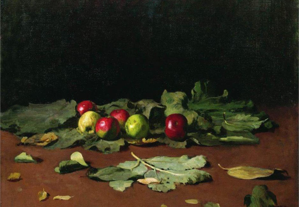 リンゴと葉、イリヤー・レーピン、1879年