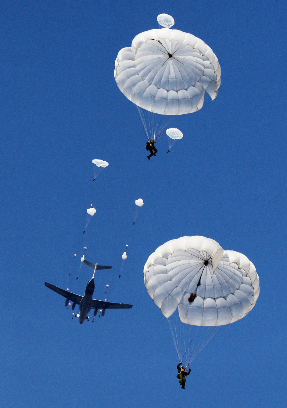 Russian paratroopers during tactical exercises on Sergeev range in Primorsky Territory