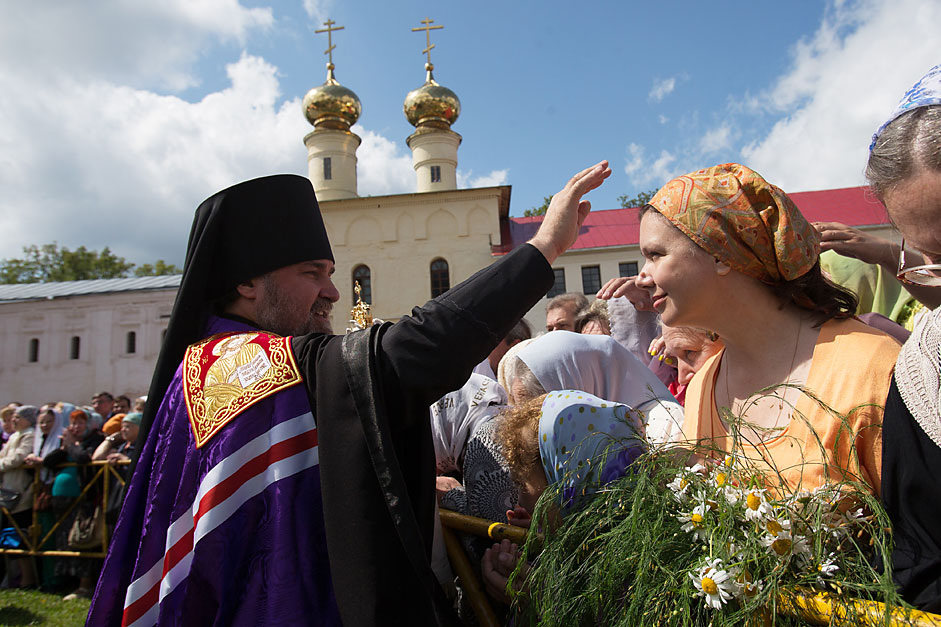 Celebrating 500th anniversary of Assumption Cathedral in Tikhvin, Leningrad Region, July 9
