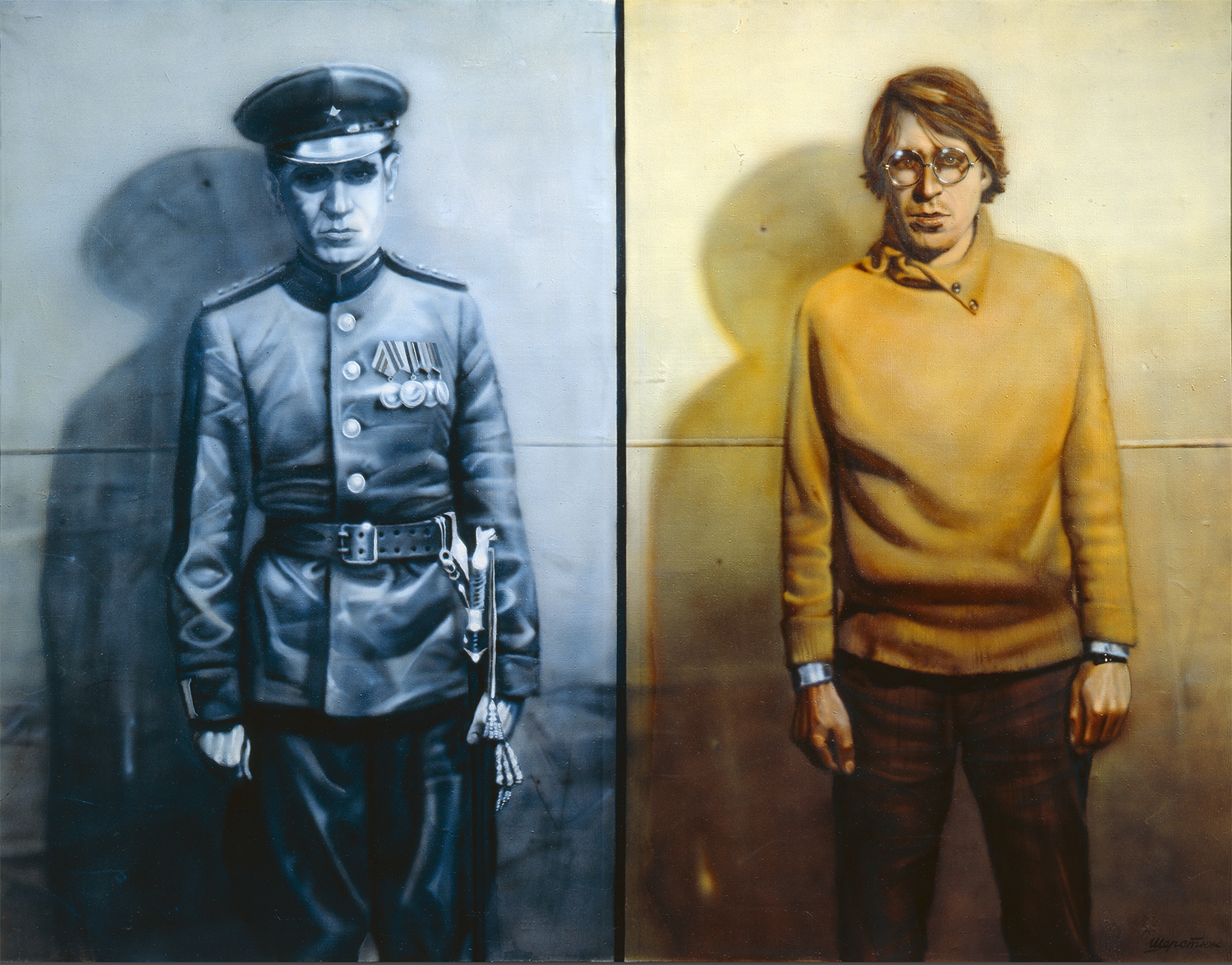 シェルスチュク「父と私」（1984）、国立トレチャコフ美術館