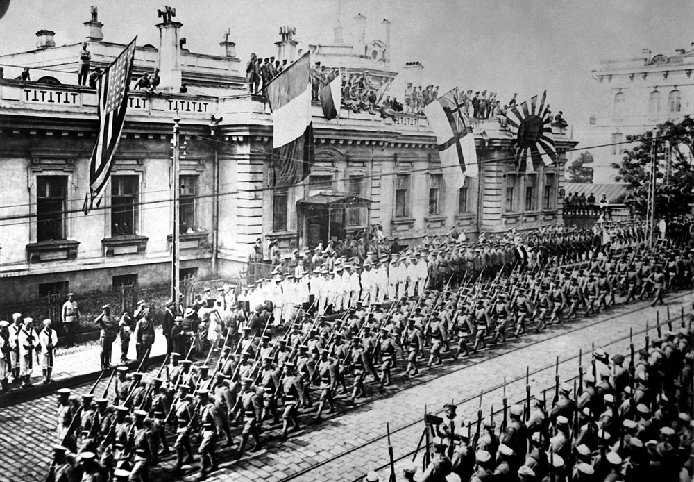 ロシア革命後の1918～1922年、日本および三国協商のシベリア出兵により、街も干渉対象となった。