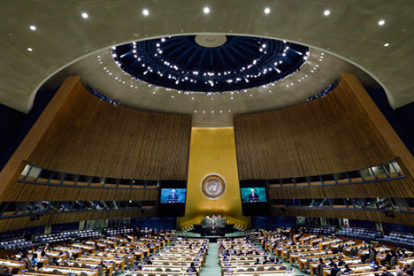 Marten Grunditz, representante permanente de Suecia en la ONU durante la Asamblea General en 2014.