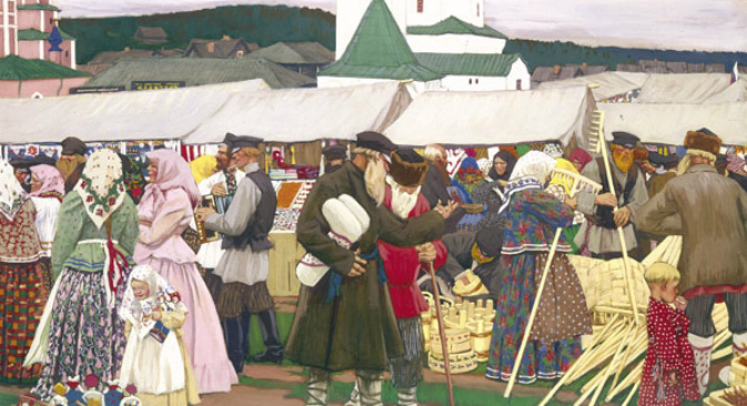 Активната търговия в Русия започва да се развива през XIV-XV в.