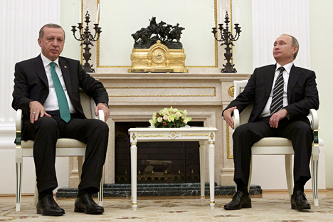 Noch am 23. September traf sich Wladimir Puitn mit dem türkischen Präsidenten Tayyip Erdogan im Kreml. 