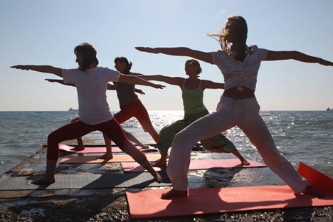 Yoga continues to grow in popularity across Russia. 
