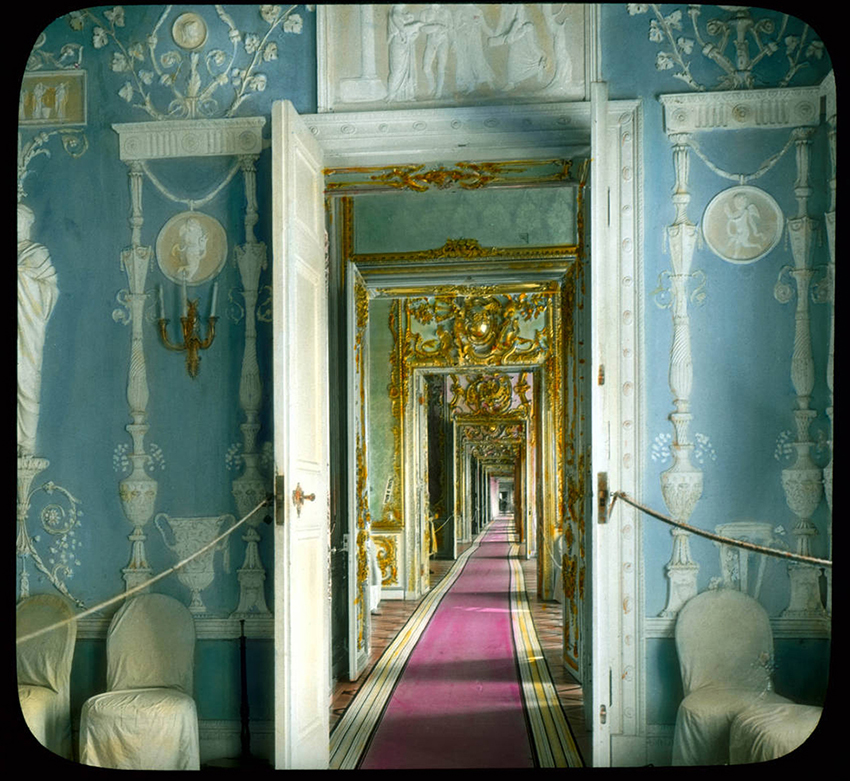 Les intérieurs du palais Catherine, Pouchkine, 1931.
