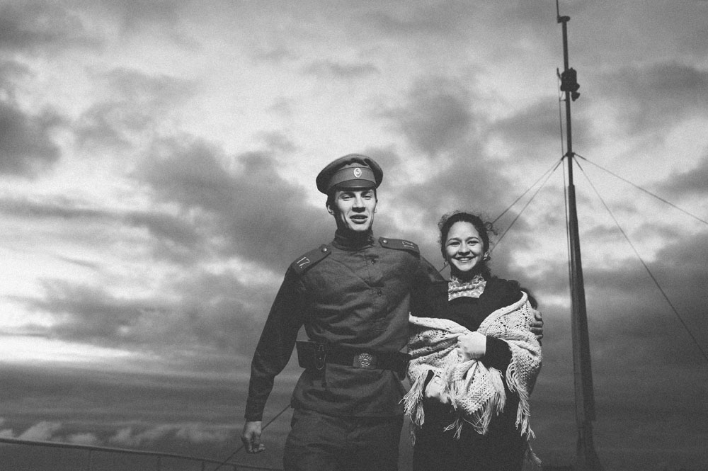 Brod je preživio dva svjetska rata, Oktobarsku revoluciju, građanski rat i raspad SSSR-a. Na slici: Semjon Alferov i Elena Zubareva.