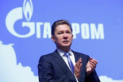 Gazprom CEO Alexei Miller attends a news conference after the annual general meeting of the company's shareholders in Moscow, June 27, 2014.