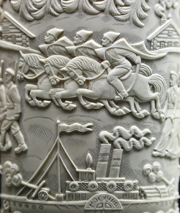 The exhibition "Travel on the roads of time. Carving art of Russia" lasts till January, 31, 2016.