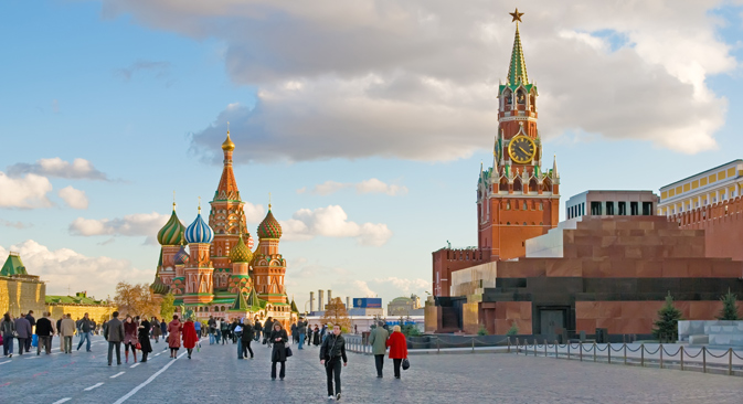 The Red Square in Moscow. 