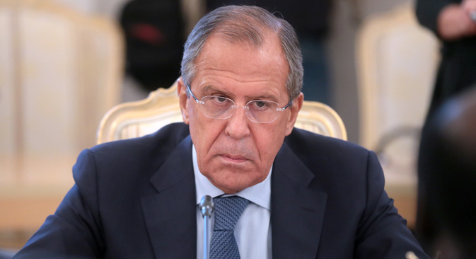 Russian Foreign Minister Sergei Lavrov. 