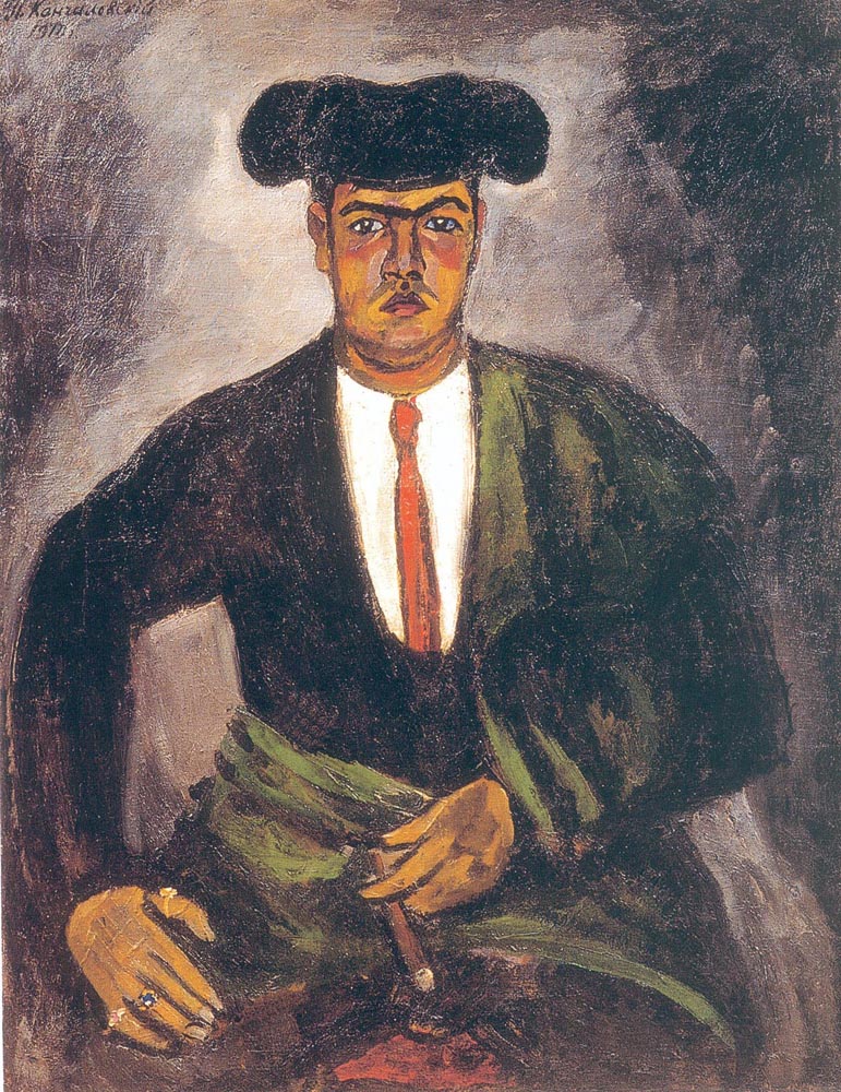 5. Konchalovsky spent much of the period from 1900-1910  traveling across France, Italy, and Spain, and participated in large-scale expositions – in the Salon des Independants, the Salon d'Automne in Paris and at the Moderne Kunstkring at the Stedelijk Museum in Amsterdam. // Matador, 1912.