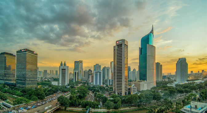 Jakarta Central Business District Afternoon