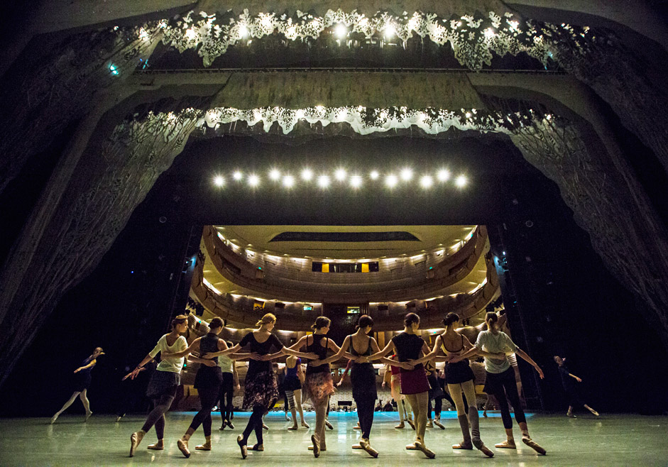 Generalprobe zur Ballettaufführung „Schwanensee“ im Mariinski-Theater in Sankt Petersburg.